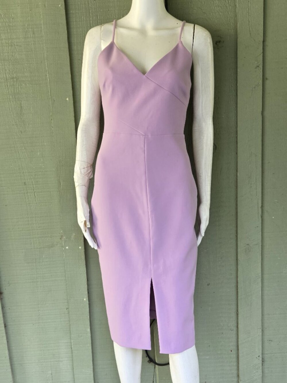 New LIKELY Lilac V Neck Sheath Dress 4